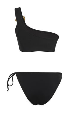 TRENDYOLMILLA Siyah Tek Omuz Aksesuarl? Regular Bikini Tak?m? TBESS25BT00091 фото 12
