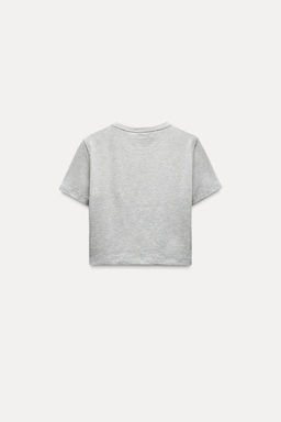 CROPPED STRETCH T-SHIRT - Zara фото 17