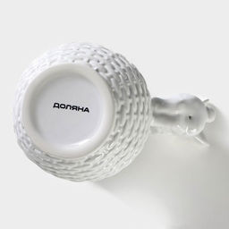 Молочник Доляна Зайка, 450 мл, цвет белый  фото 12