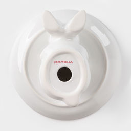 Блюдо для десертов Доляна Зайка, d=20,5 см, цвет белый  фото 4