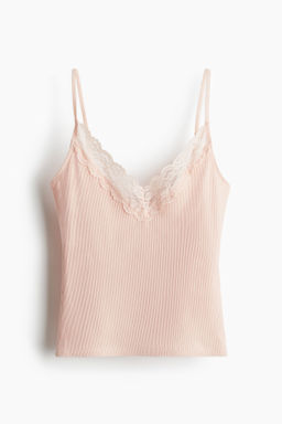 Top de tirantes con ribete de encaje - H&m фото 2