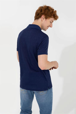 U. S. Polo Assn Мужская темно-синяя футболка с воротником-поло - U.s. polo assn фото 11