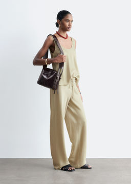 Pantalones de sarga con cord?n de ajuste - H&m фото 8