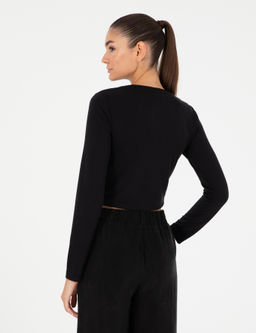 Siyah Slim Fit _rme Bluz - Pierre cardin фото 5