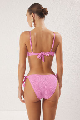 Trendyolmilla Mavi Bralette Dokulu Regular Bikini Tak?m? TBESS25BT00066  фото 5