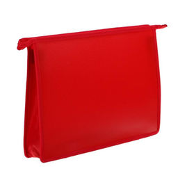 Папка пластиковая А4, 325 х 230 х 55 мм, молния сверху, Calligrata Офис, ПМ-А4-02, 0.5 мм, цветная, текстура песок, красная  фото 2