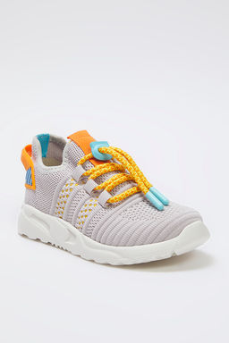 Trendyolmilla Shoes Gri Triko Bagc?kl? Esnek Taban Buyuk Erkek Cocuk Kids Spor Ayakkab? TAKSS25SN00023  фото 3