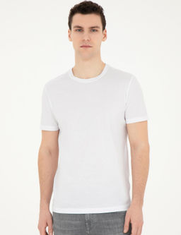 Beyaz Slim Fit Ti__rt