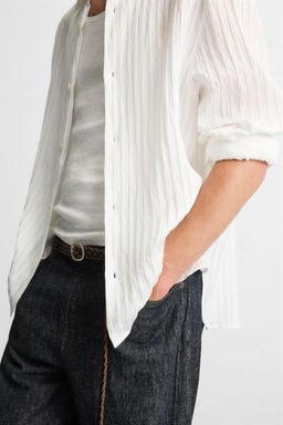 STRIPED JACQUARD SHIRT - Zara фото 5