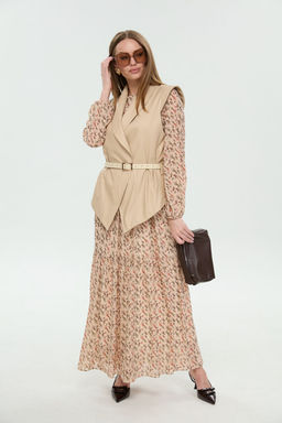 Костюм NIKVA н1046-1 крем-брюле и бежевый мультиколор