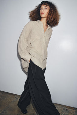 TEXTURED OVERSIZE SHIRT ZW COLLECTION - Zara фото 2