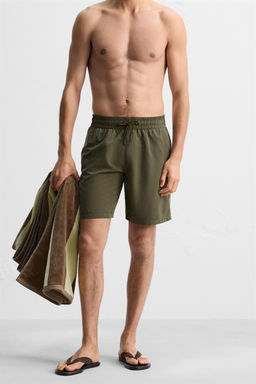 BASIC LONG SWIMMING TRUNKS - Zara фото 3