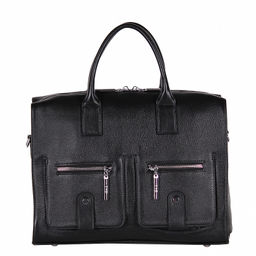 Сумка женская кожаная 0760 black Polina&Eiterou/30