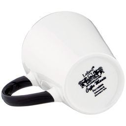 КРУЖКА БЕЛАЯ С ЧЕРНОЙ РУЧКОЙ 400 МЛ - Lefard фото 3