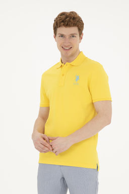 U. S. Polo Assn / Мужская желтая базовая футболка