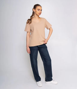 Футболка #ОКТ075005, бежевый