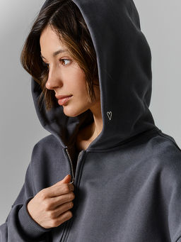 Толстовка женская серая на молнии - Mark formelle фото 5