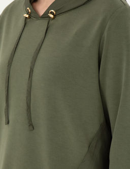 Haki Comfort Fit Modal Kuma_ Sweatshirt