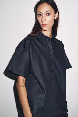 ZW COLLECTION DENIM SHIRT - Zara фото 2