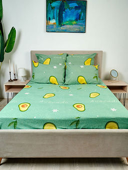 Простыня бязь на резинке - Авокадо 180х200х25