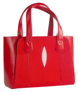 Сумка женская из кожи ската