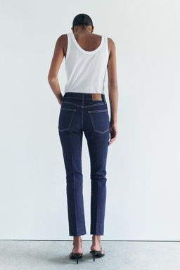 ZW COLLECTION BOOTCUT HIGH-WAIST CROPPED JEANS - Zara фото 18