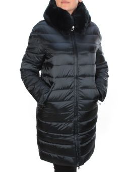815-E03 DARK BLUE Пальто зимнее женское VISDEER (200 гр. тинсулейт)