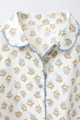 6-14 YEARS/ FLORAL SHIRT AND TROUSERS PYJAMAS - Zara фото 6