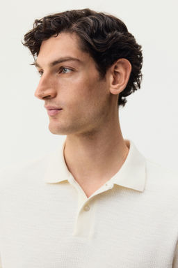 Polo en punto jacquard Slim Fit - H&m фото 9