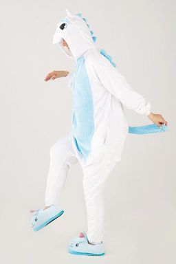 Пижама кигуруми голубой Единорог с крыльями