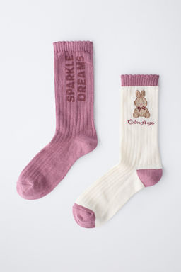 2-PACK OF LONG BUNNY SOCKS - Zara фото 4