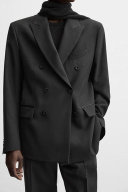 DOUBLE-BREASTED BLAZER WITH SHAWL COLLAR - Zara фото 6