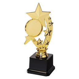 Кубок, наградная фигура под нанесение «Звезда», подставка пластик черная, 22×9.5×7.5 см