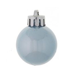 Набор из 20шт, Украшение новогоднее Шар "Снежок голубой", D3 см, L3 W3 H4 см