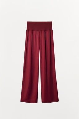 SATIN RIBBED TROUSERS - Zara фото 6