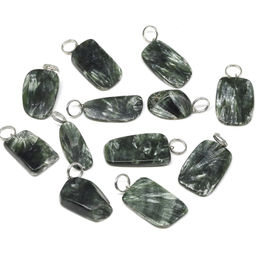 Кулон из серафинита 15*20мм Радуга камня