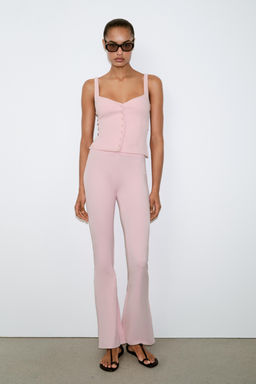 SWEETHEART NECKLINE TOP WITH BUTTONS - Zara фото 19