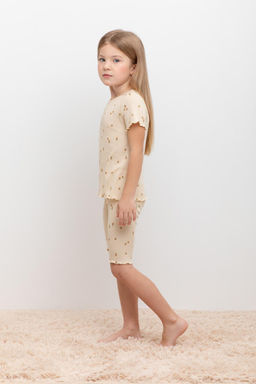 Crockid _ К 1632-1/крем брюле,лимончики смайлики пижама дет