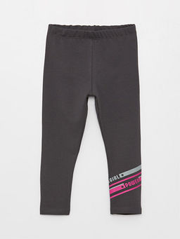 Beli Lastikli Bask?l? K?z Bebek Tayt