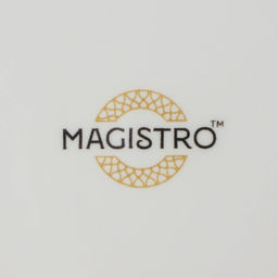 Чайная пара Magistro Hypnose, кружка 230 мл, блюдце 15.5 см, фарфор