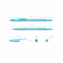 Цена за 50 шт. Ручка шариковая ErichKrause R-301 Stick Spring 0.7, цвет чернил синий (в коробке по 50 шт.)  фото 18