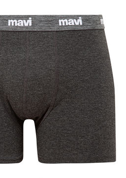 Gri Basic Boxer - Mavi фото 2