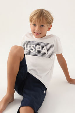 Кремовый пижамный комплект для мальчика - U.s. polo assn фото 3