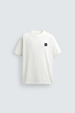 CAMISETA ESTAMPADO CONTRASTE / Beige claro - Zara фото 8