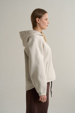 Толстовка на молнии Бежевый ICONIC Knit Track Top - Anta фото 3