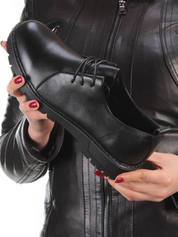 03-5155-1 BLACK Полуботинки женские - No name фото 2