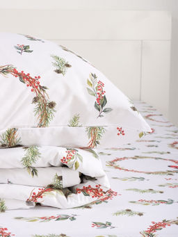 Постельное бельё 2-спальное «Этель. Снегири (вид 2)», поплин