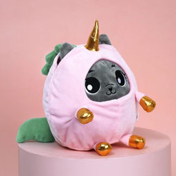 Мягкая игрушка Котик в костюме единорожки, 20 см - Milo toys фото 3