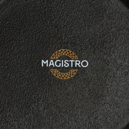 Блюдо для подачи Magistro Pietra lunare, d=22 см, фарфор, чёрное