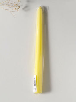 Цена за 2 шт. Свеча античная 25 см, 58 гр, 7 ч, цв. пастельно-жёлтый